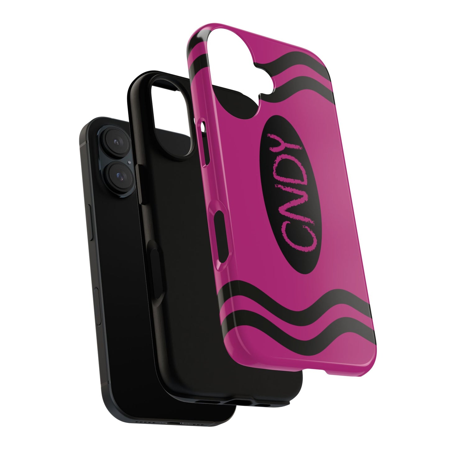 DARK PINK CRAYON (iphone case) - CNDY