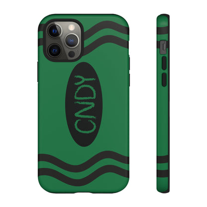 DARK GREEN CRAYON (iphone case) - CNDY