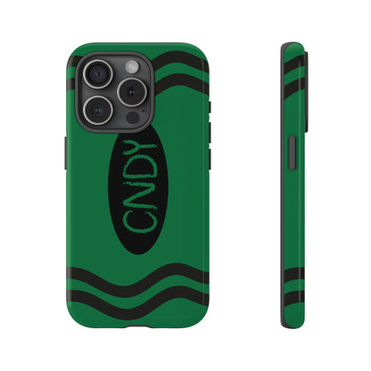 DARK GREEN CRAYON (iphone case) - CNDY