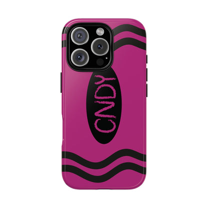 DARK PINK CRAYON (iphone case) - CNDY