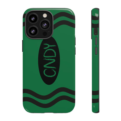 DARK GREEN CRAYON (iphone case) - CNDY