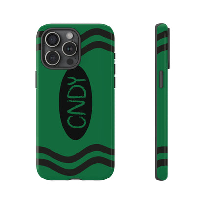 DARK GREEN CRAYON (iphone case) - CNDY