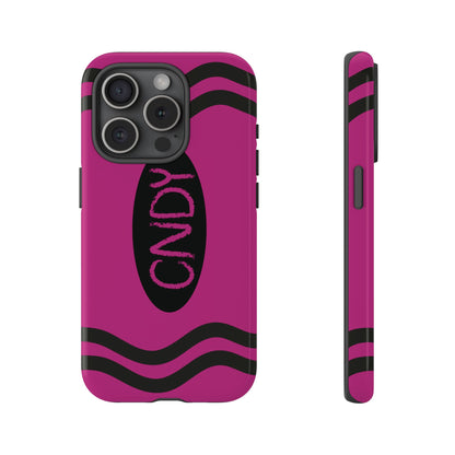 DARK PINK CRAYON (iphone case) - CNDY