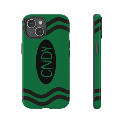 DARK GREEN CRAYON (iphone case) - CNDY