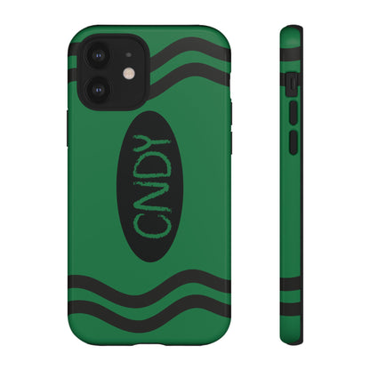 DARK GREEN CRAYON (iphone case) - CNDY