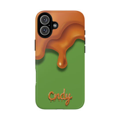 GREEN CARAMEL APPLE (iphone case)
