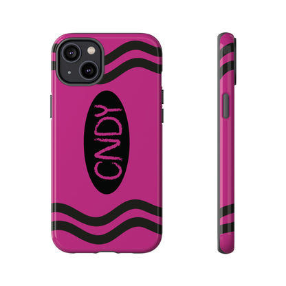 DARK PINK CRAYON (iphone case) - CNDY