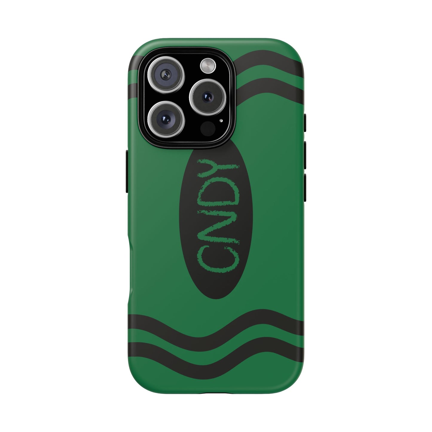 DARK GREEN CRAYON (iphone case) - CNDY