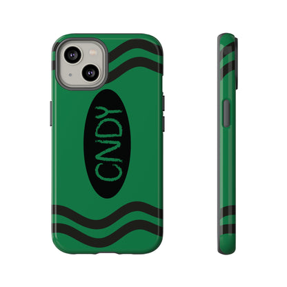 DARK GREEN CRAYON (iphone case) - CNDY