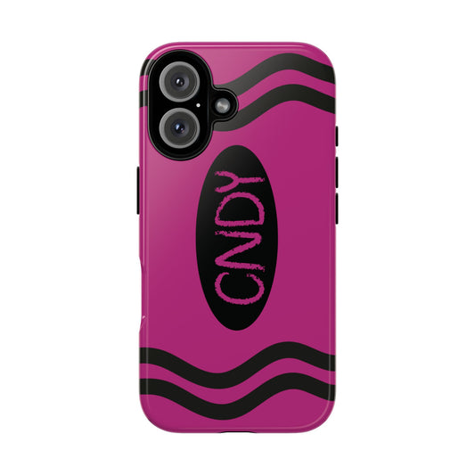 DARK PINK CRAYON (iphone case) - CNDY