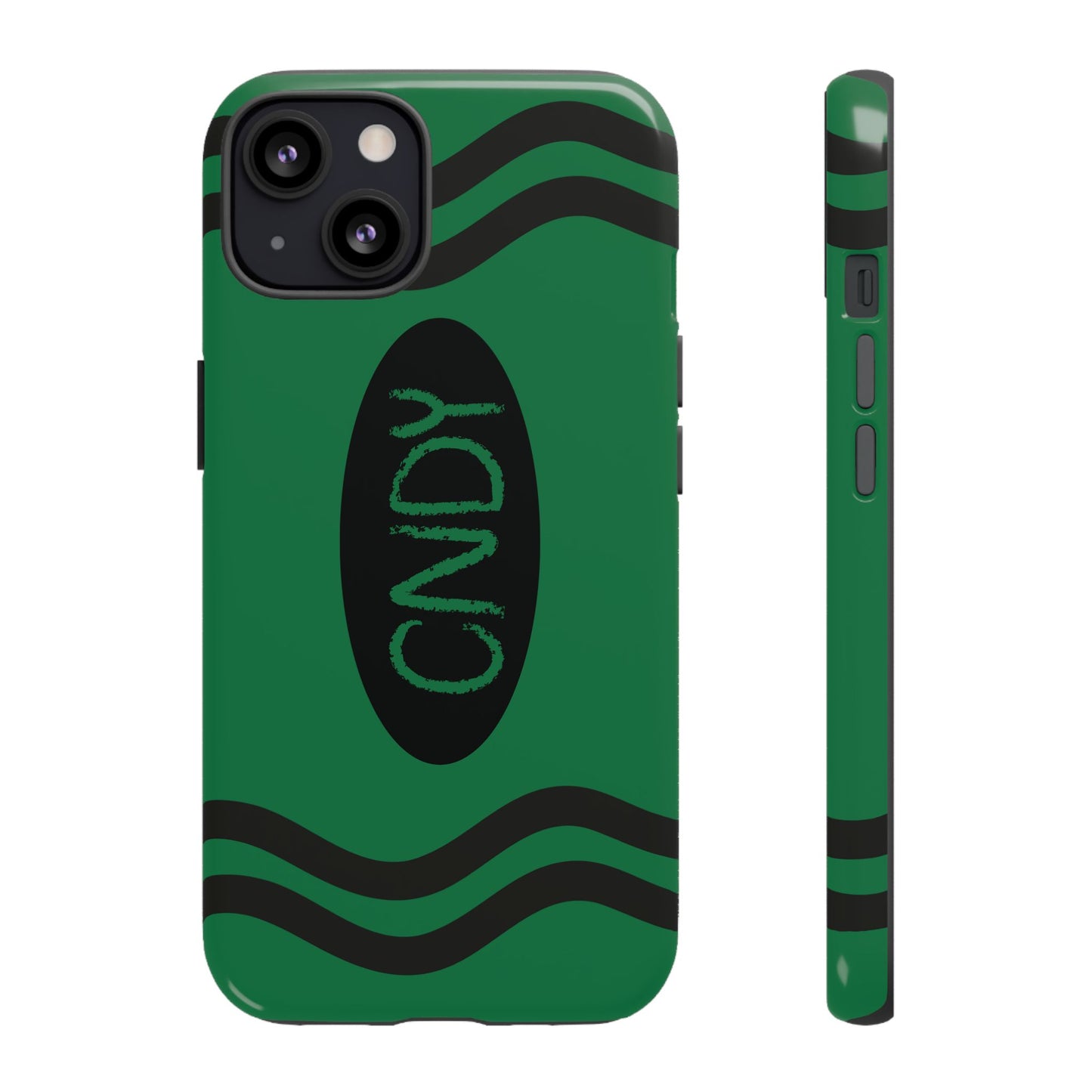 DARK GREEN CRAYON (iphone case) - CNDY