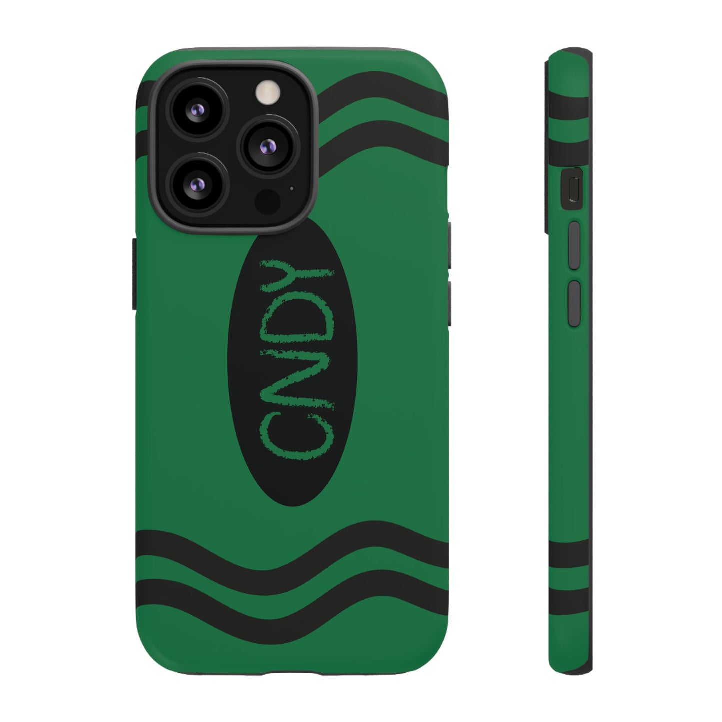 DARK GREEN CRAYON (iphone case) - CNDY
