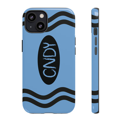 LIGHT BLUE CRAYON (iphone case) - CNDY