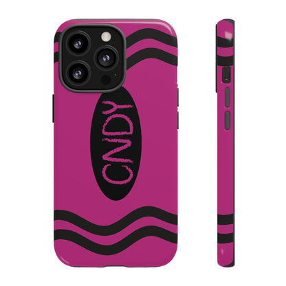 DARK PINK CRAYON (iphone case) - CNDY