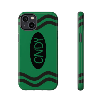 DARK GREEN CRAYON (iphone case) - CNDY