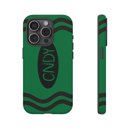 DARK GREEN CRAYON (iphone case) - CNDY